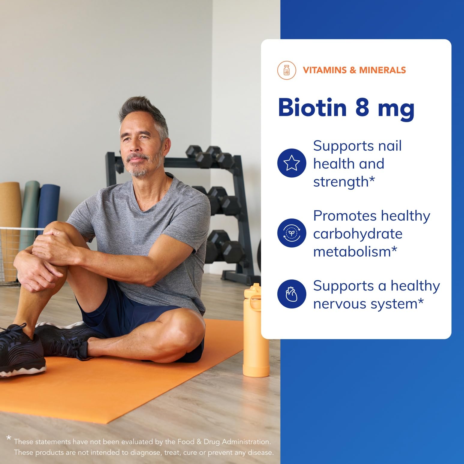 Pure Encapsulations Biotin 8 mg - etiquette, présentation claire et absence d'allergènes.