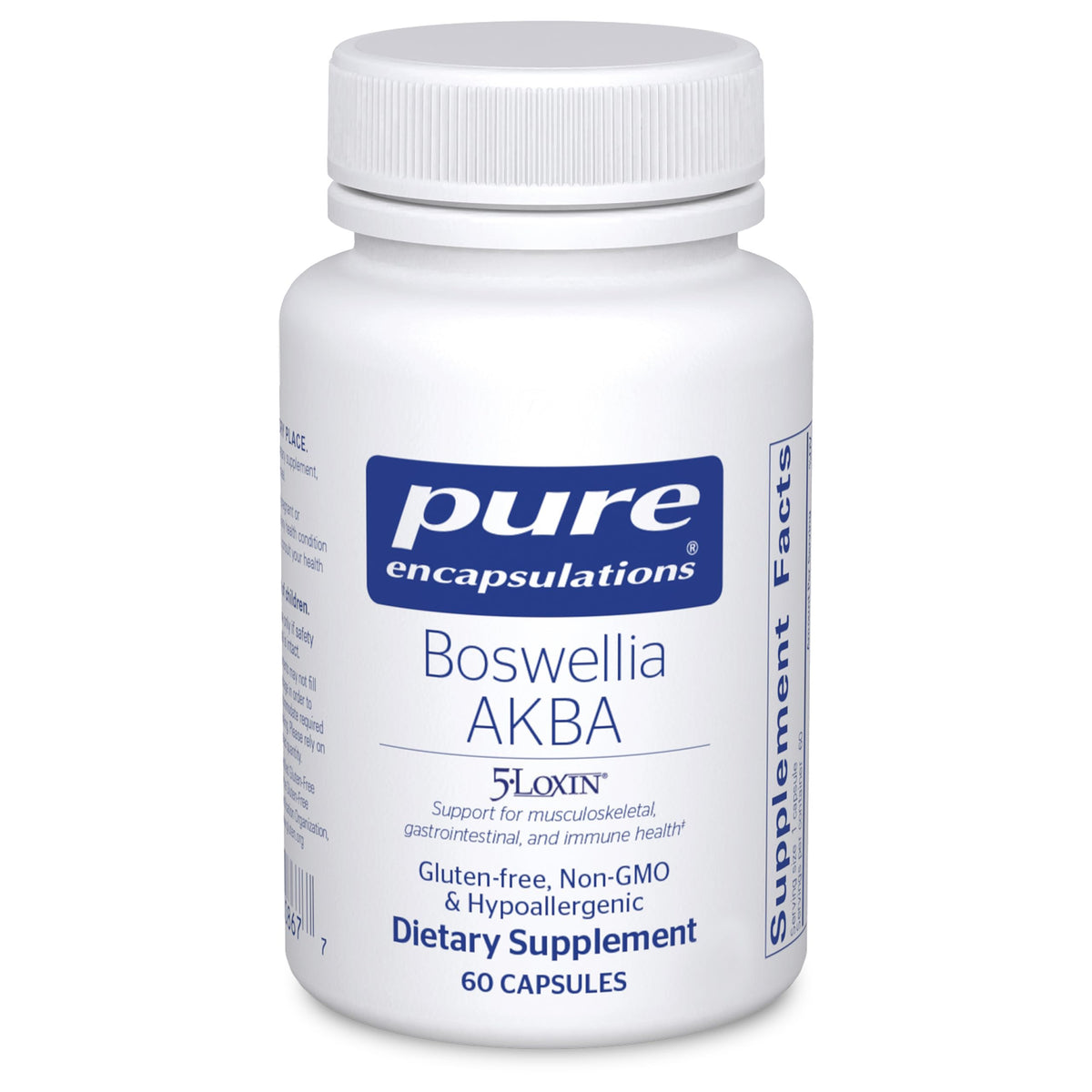 Pure Encapsulations Boswellia AKBA – Bouteille et gélules, soutien potentiel à la mobilité