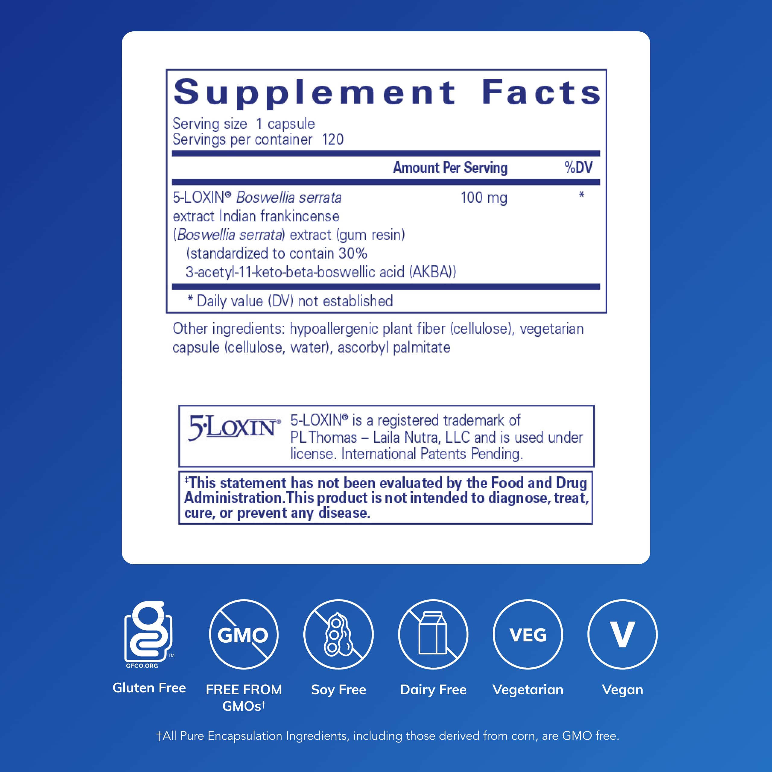 Pure Encapsulations Boswellia AKBA - capsules: intégration facile dans la routine quotidienne