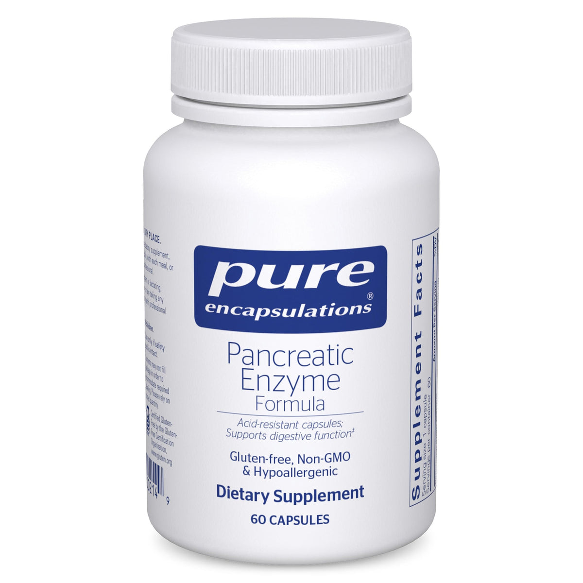 Pure Encapsulations : bouteille de capsules digestives prête à l’emploi pour soutenir la digestion.