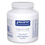 Pure Encapsulations Calcium K/D : bouteille de gélules pour le soutien osseux potentiel