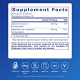 Gélules Pure Encapsulations Calcium Magnésium favorisant la santé osseuse et cardiovasculaire.