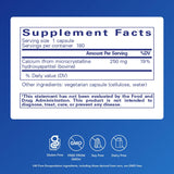 Pure Encapsulations Calcium MCHA – boîte ouverte, complément hypoallergénique et sûr.