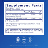 Pure Encapsulations Calcium MCHA : dosage quotidien pratique pour les os et l'équilibre minéral.