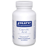 Pure Encapsulations Acide Caprylique – bouteille-versement: routine digestive aisée.