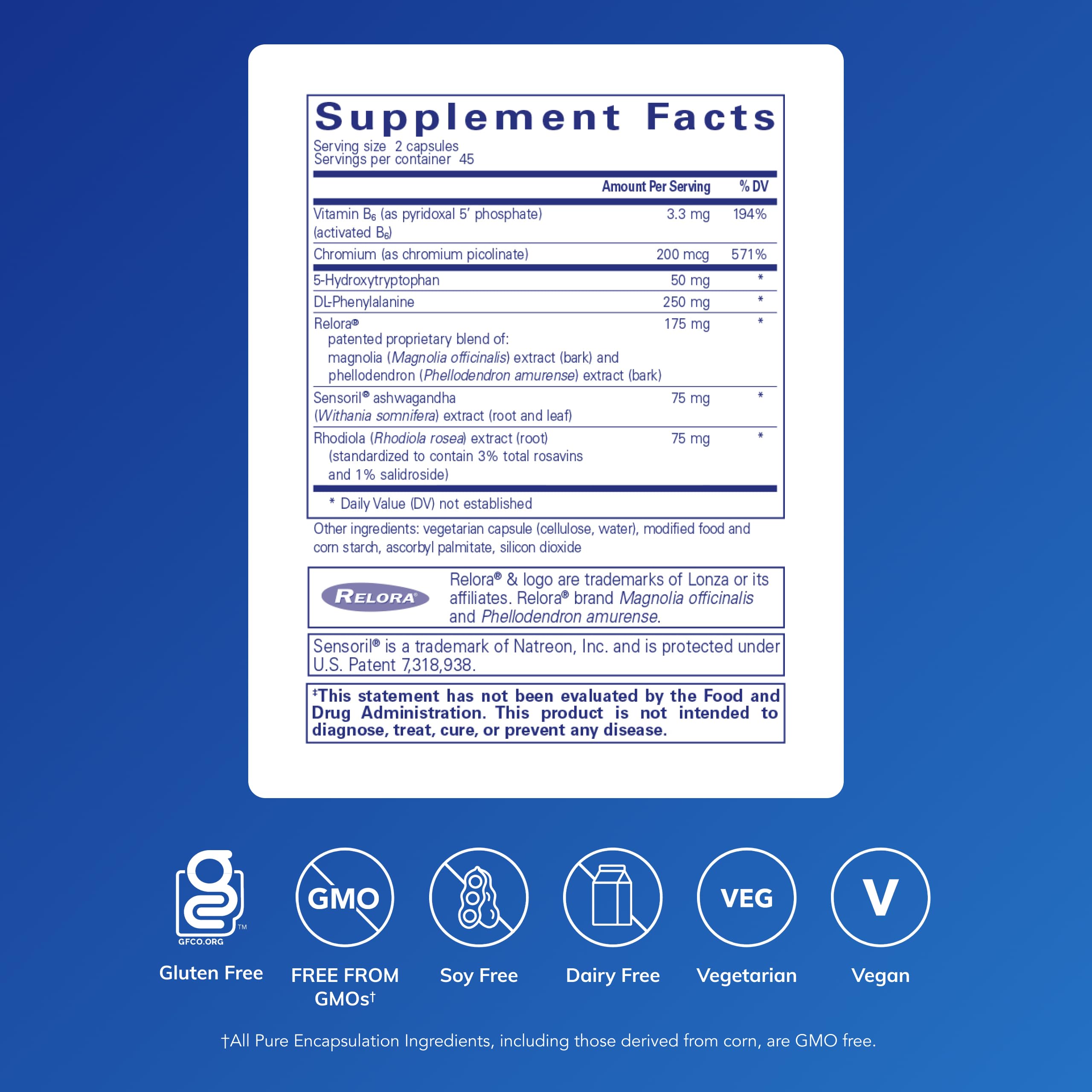 Capsules CarbCrave Complex, image des capsules, soutien possible pour la gestion des envies.