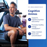 Pure Encapsulations Cognitive Aminos, capsule et dosage facilitant une routine quotidienne.