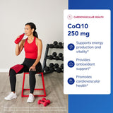 CoQ10 Pure Encapsulations, capsules visibles, soutien potentiel à la vitalité cérébrale et cardiaque.