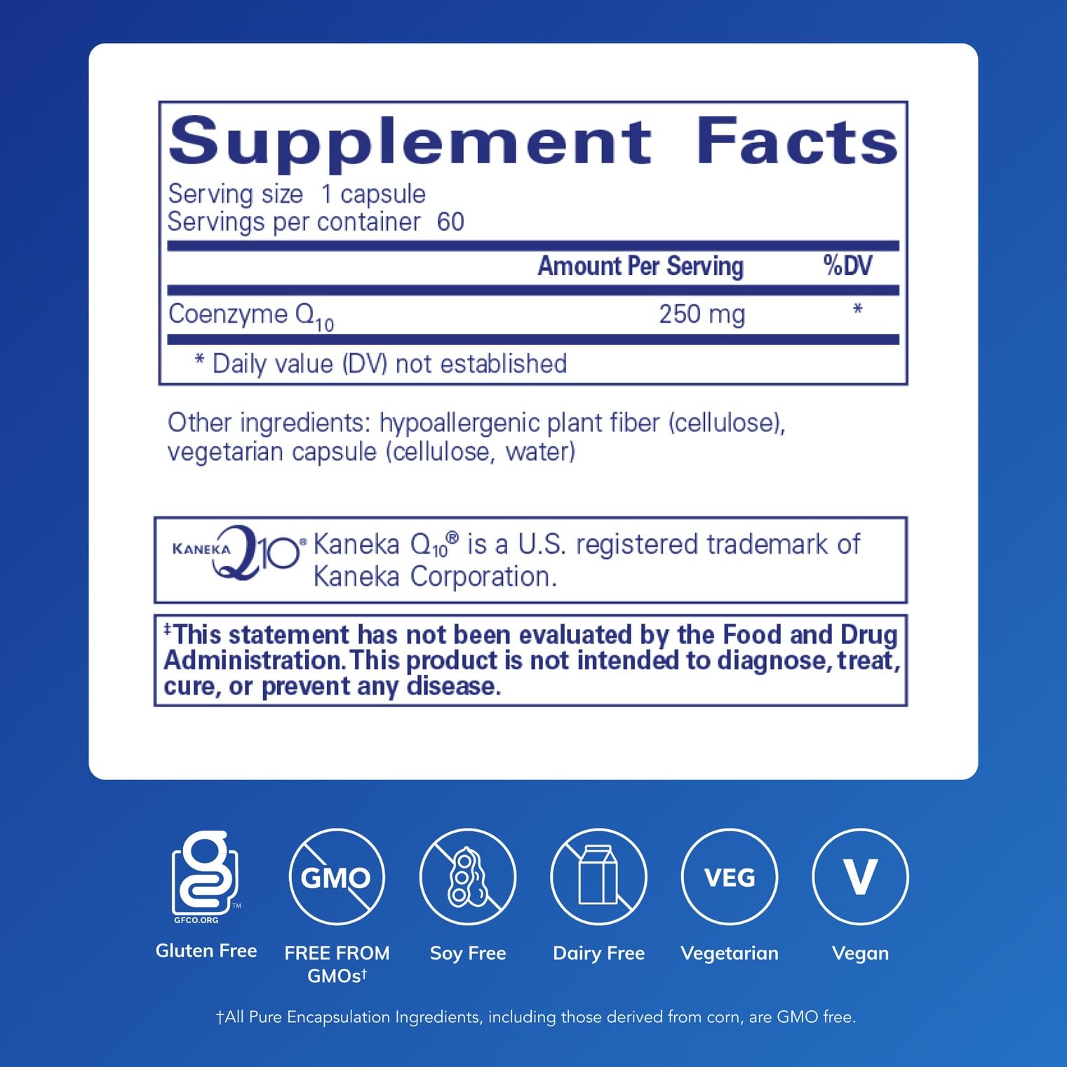 CoQ10 Pure Encapsulations, capuchon et etiquette, facilite l intégration quotidienne.