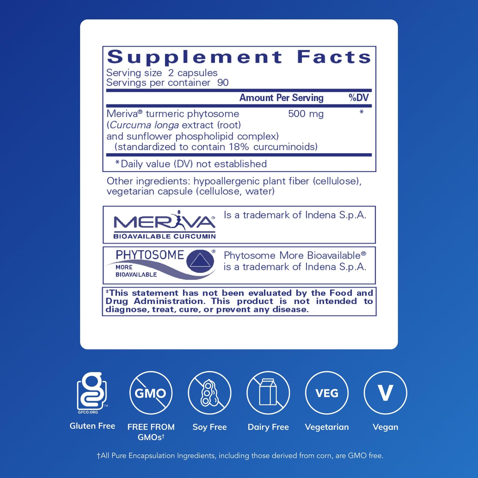 Pure Encapsulations Curcumasorb capsules: prise facile et routine quotidienne.