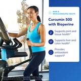 Étiquette claire Pure Encapsulations Curcumin 500 et Bioperine pour le choix informé.