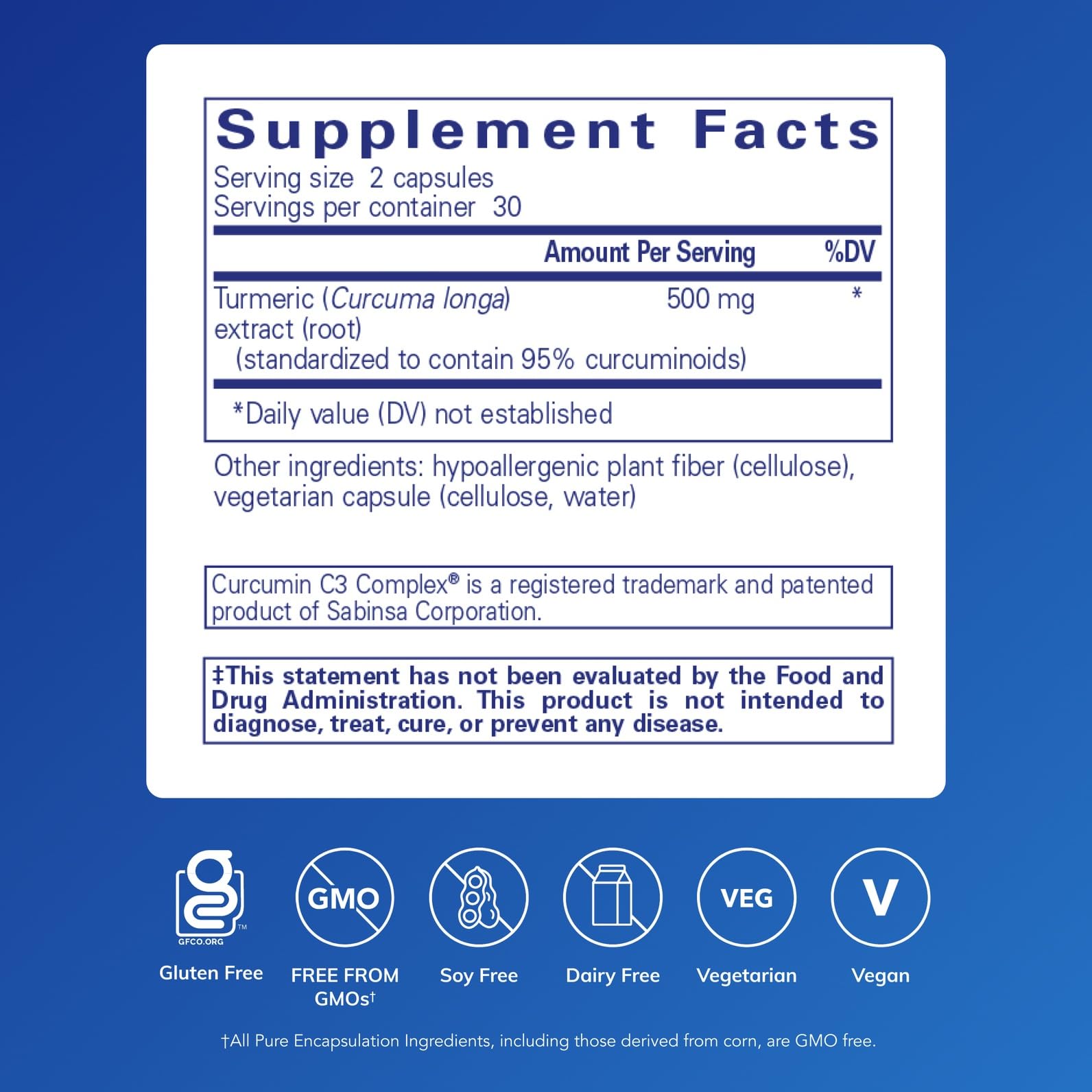 Pure Encapsulations Curcumin — gelules visibles, aide potentielle pour articulations et foie.