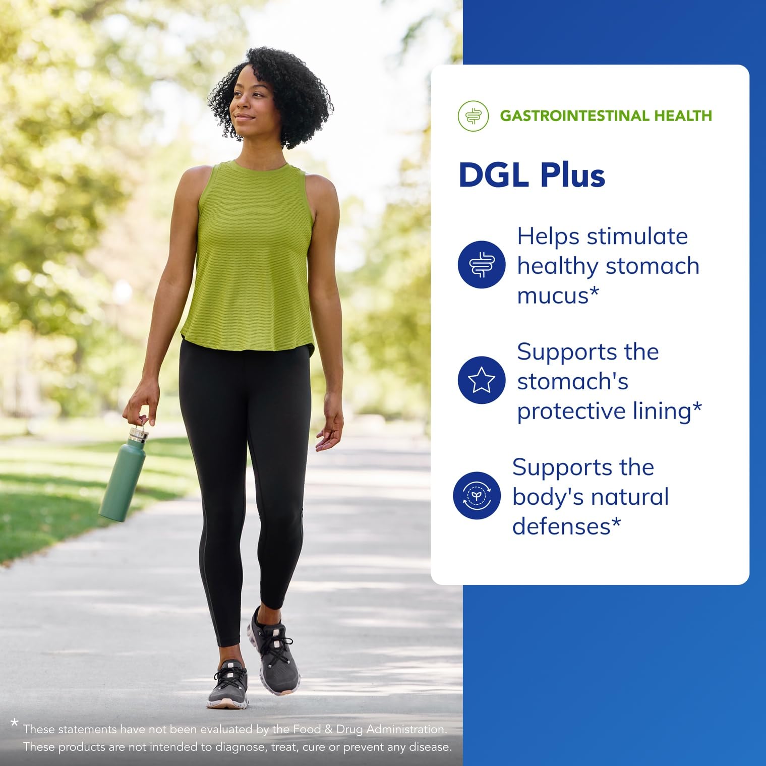 Pure Encapsulations DGL Plus avec aloe vera extrait, option douce après repas.