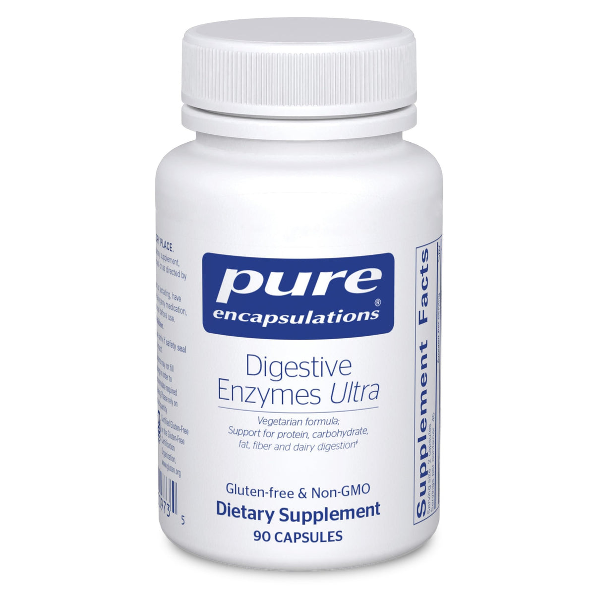 Pure Encapsulations Digestive Enzymes Ultra, bouteille, aide à la digestion des protéines.