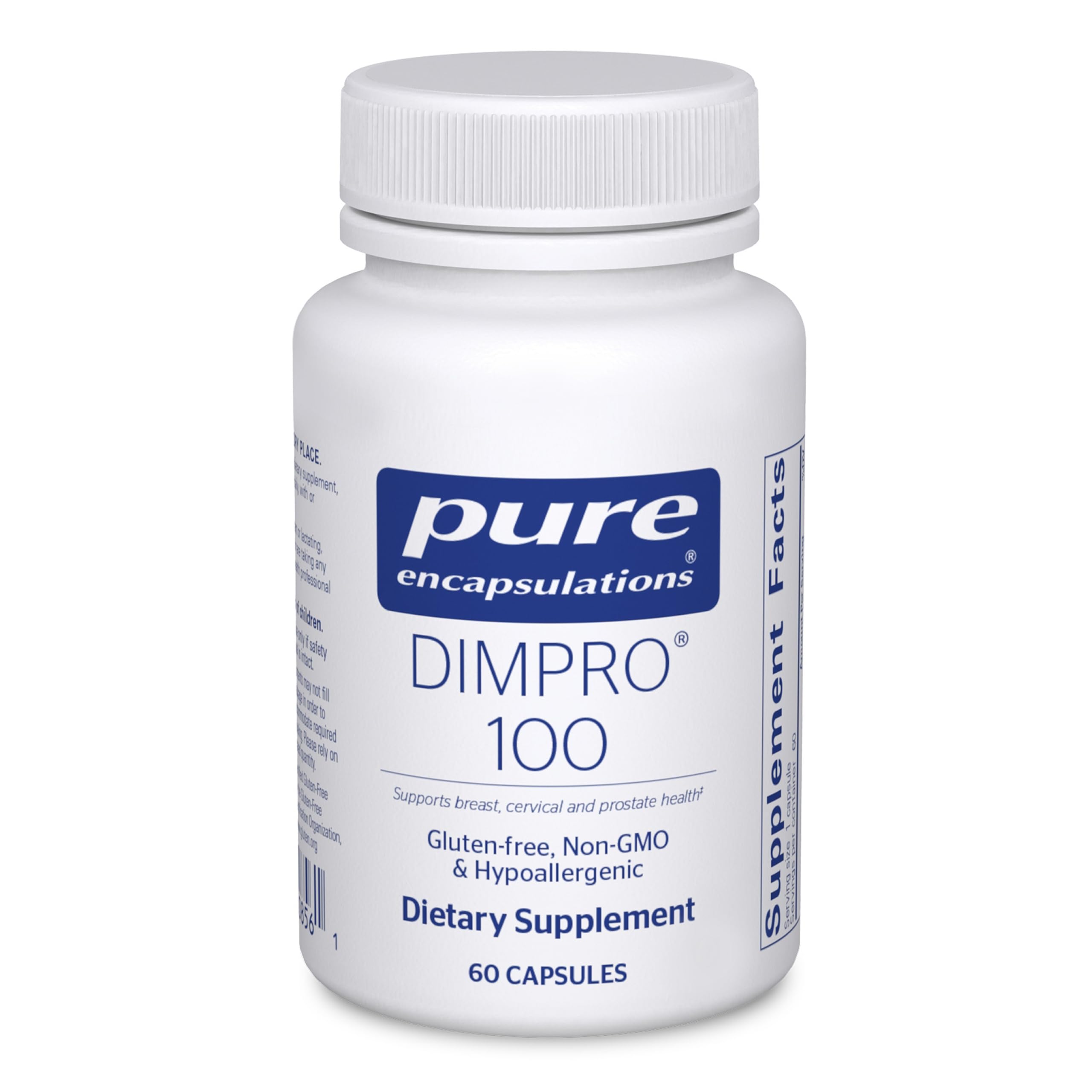 DIMPRO 100 de Pure Encapsulations – boite de capsules facile à prendre, présentée clairement