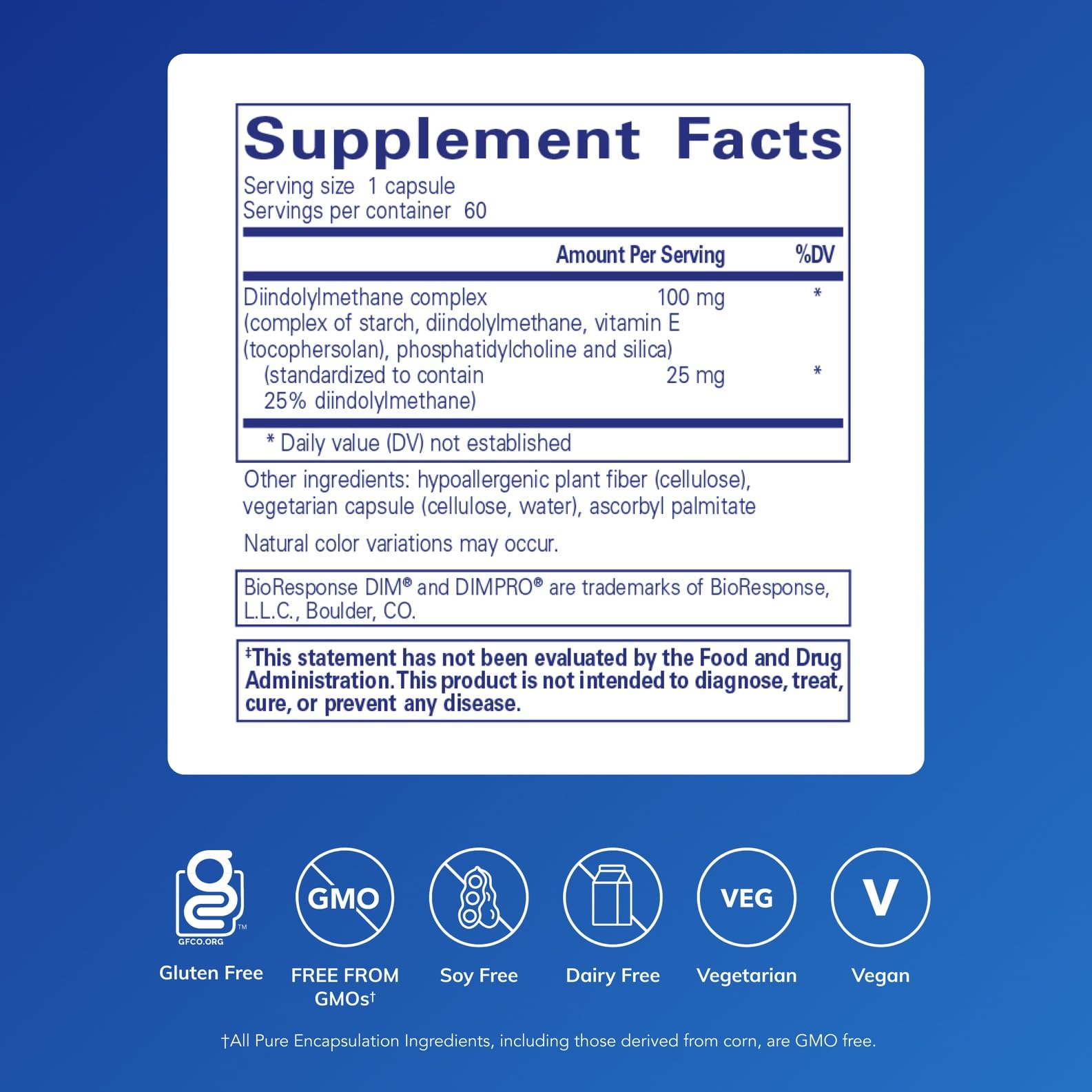 Ingrédients végétaux du DIMPRO 100 illustrant la base BioResponse DIM