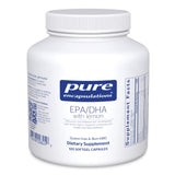 Pure Encapsulations EPA/DHA au citron – bouteille, gélules faciles à avaler pour soutenir la santé cardiovasculaire.