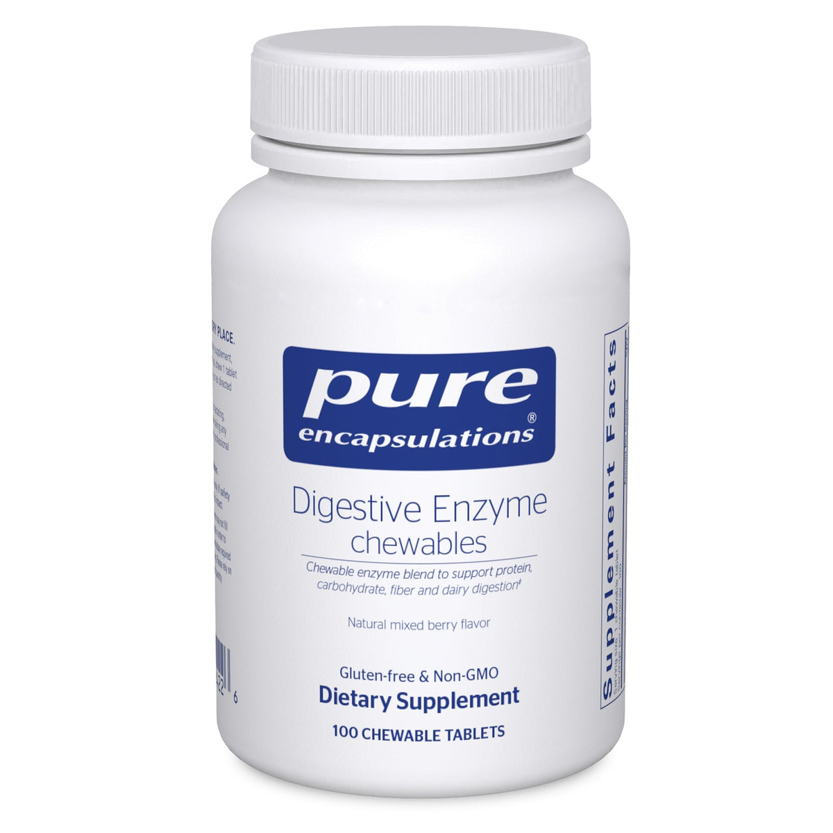 Pure Encapsulations enzymes digestives a mâcher tablettes: soutien digestif apres repas