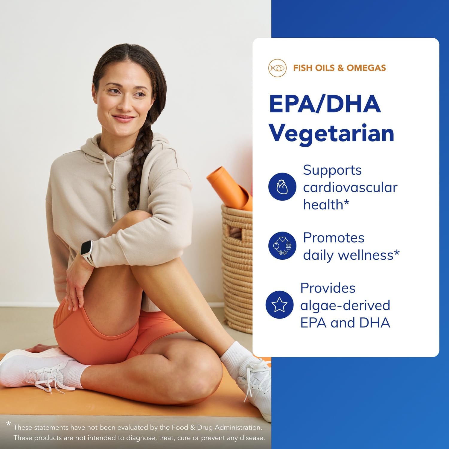 Étiquette claire Pure Encapsulations EPA/DHA, traçabilité et pureté visibles.