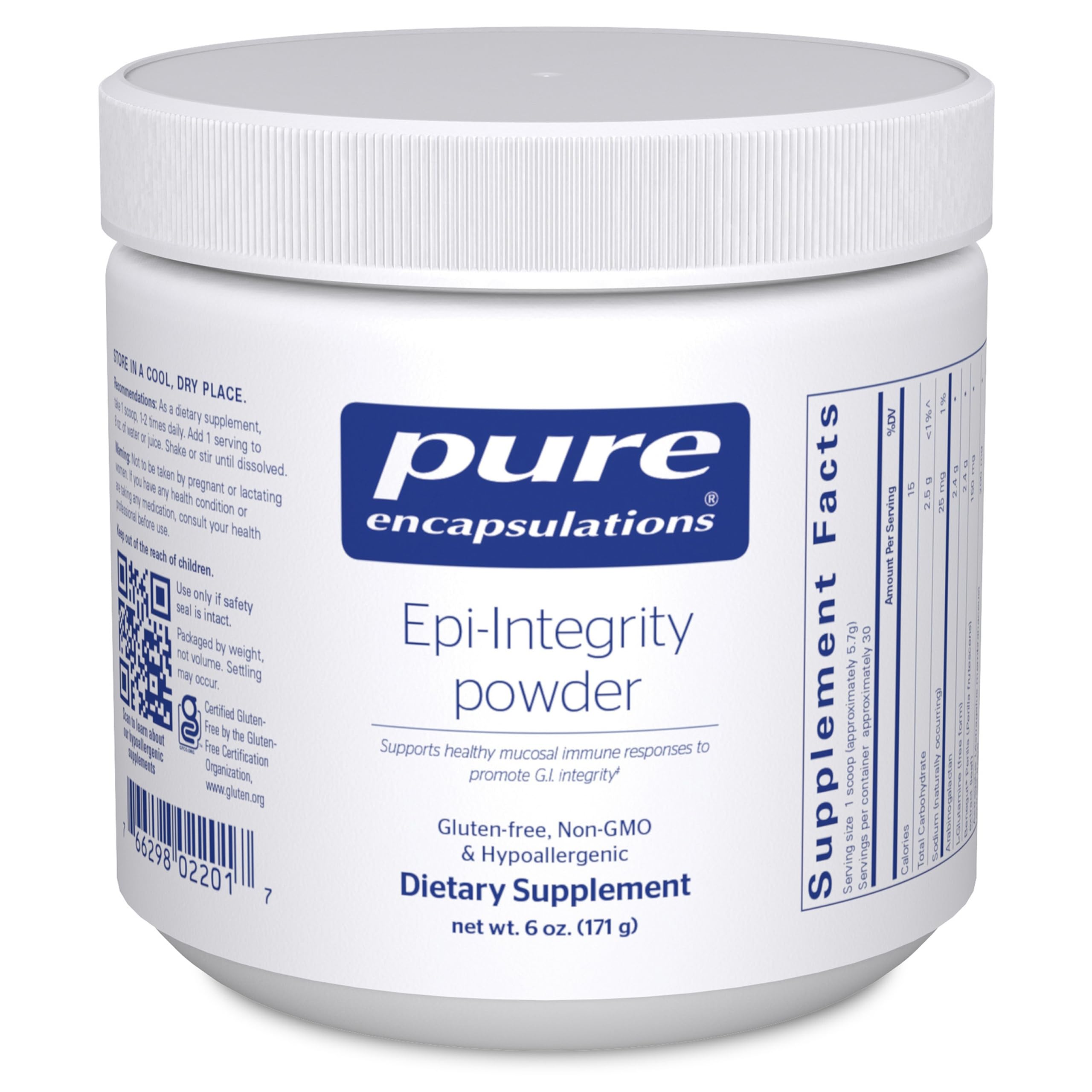 Pure Encapsulations Epi-Integrity dans le flacon, soutien potentiel à l’intégrité muqueuse GI