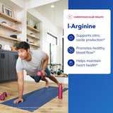 Pure Encapsulations L-Arginine: etiquette claire, sans gluten et sans OGM.
