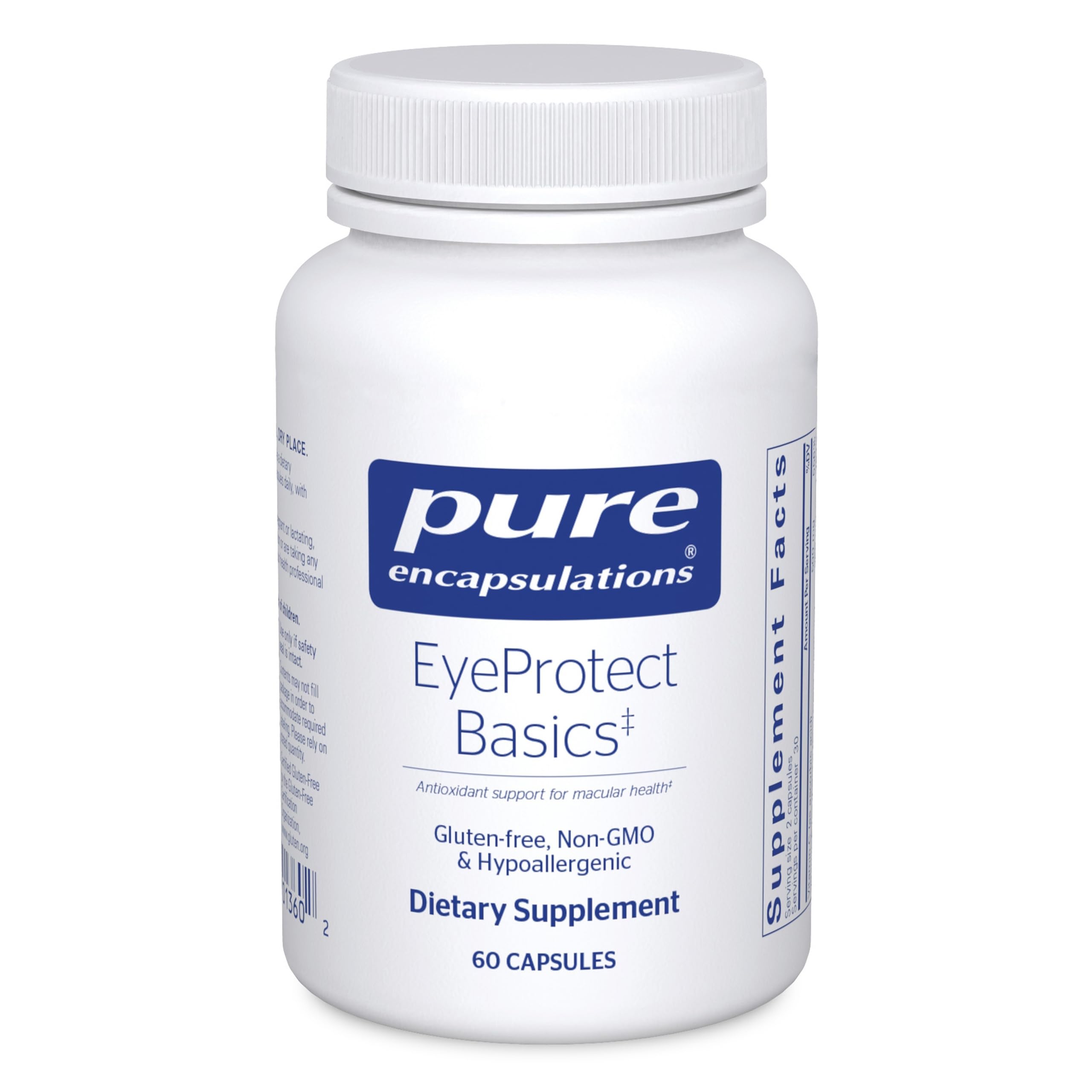 EyeProtect Basics de Pure Encapsulations : bouteille prête pour la santé oculaire