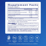 Pure Encapsulations EyeProtect Basics sans zinc : étiquette lisible avec conseils d’utilisation.