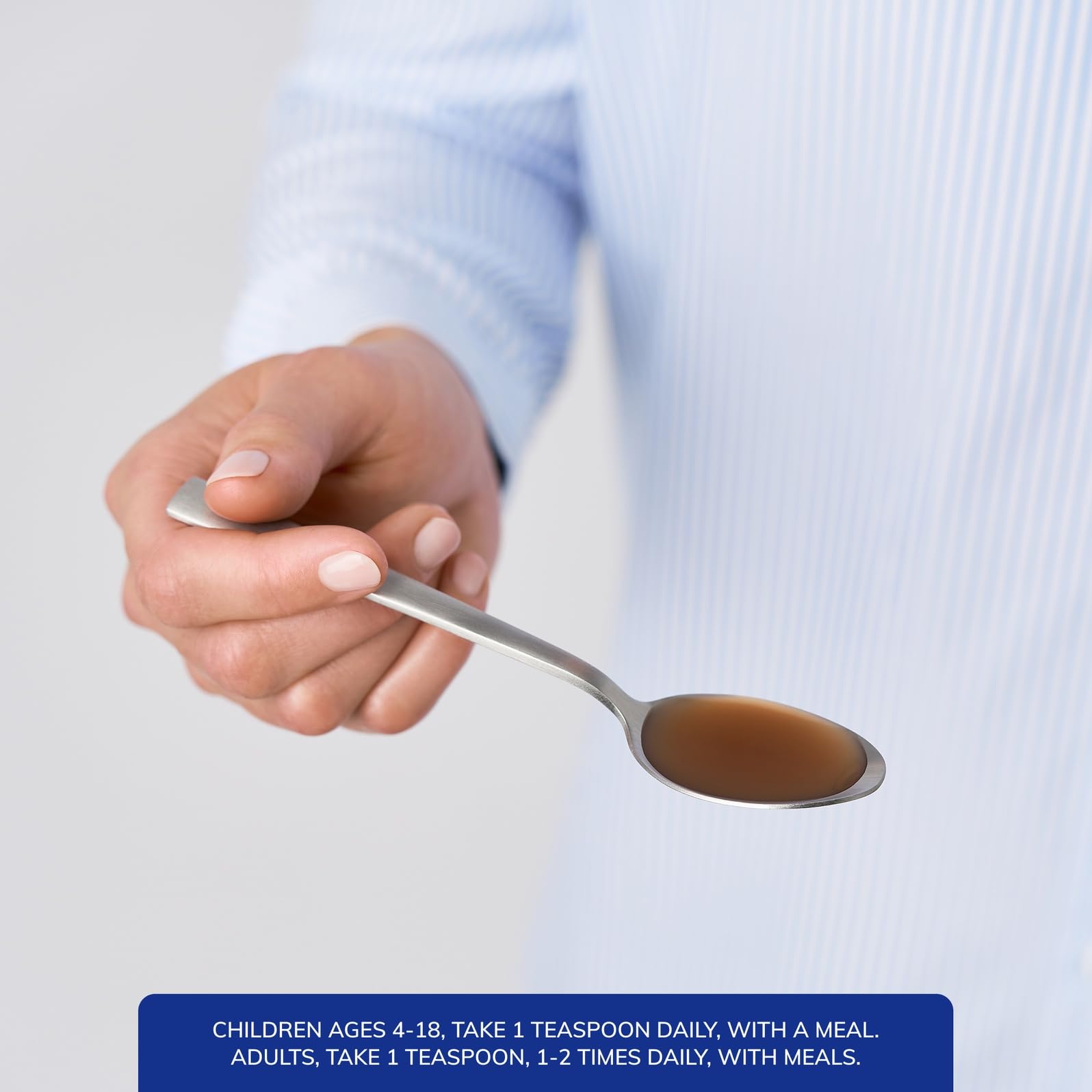 Flacon transparent Pure Encapsulations, couleur et consistance visibles