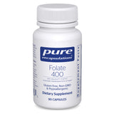 Pure Encapsulations Folate 400 Metafolin – bouteille pratique pour le quotidien