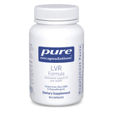 Pure Encapsulations Formule LVR – bouteille montrant les capsules, soutien potentiel à la santé hépatique.