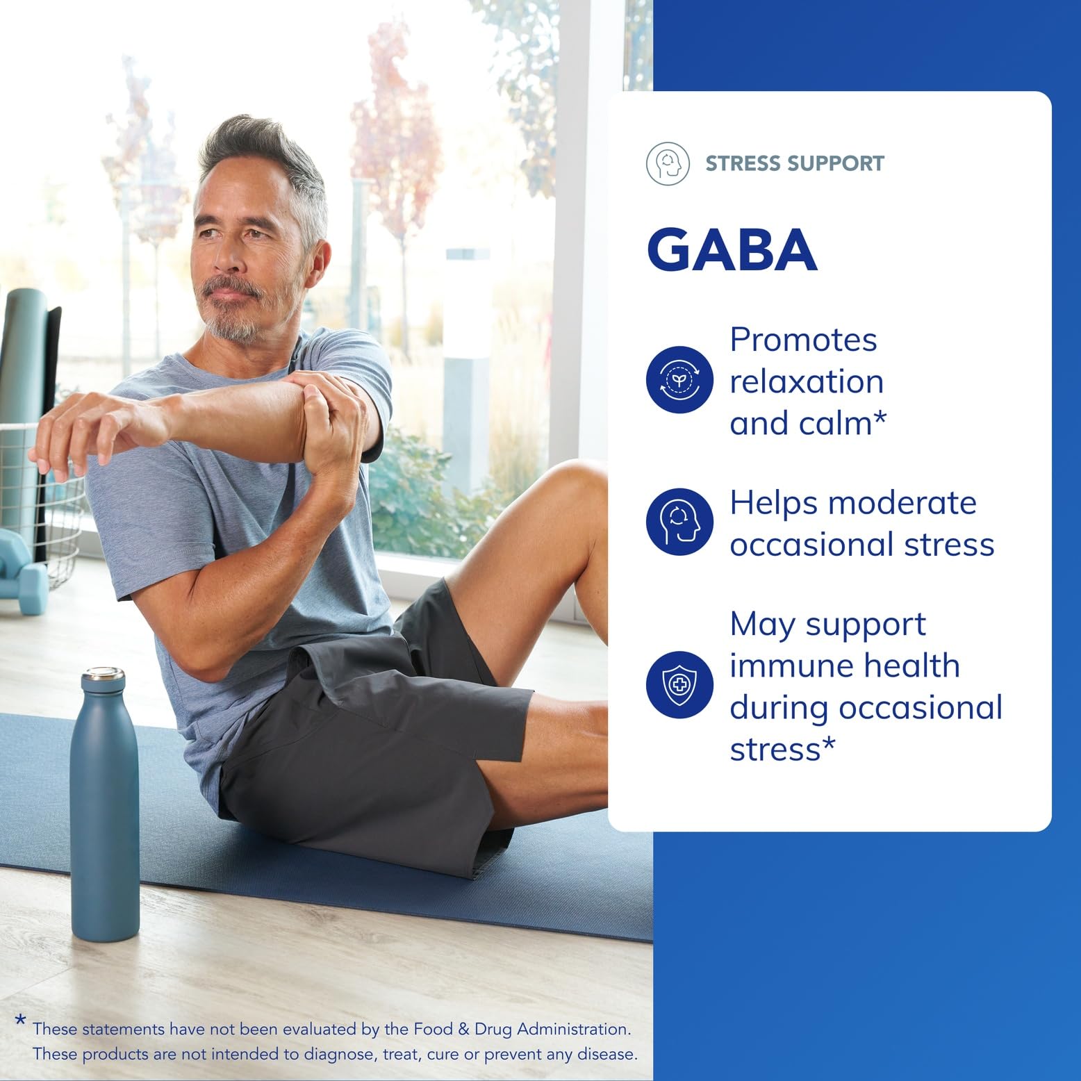 Pure Encapsulations GABA – étiquette claire indiquant absence d'allergènes.