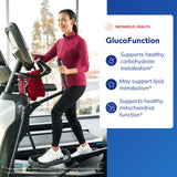 GlucoFunction capsules près du flacon, aspect pur et sûr