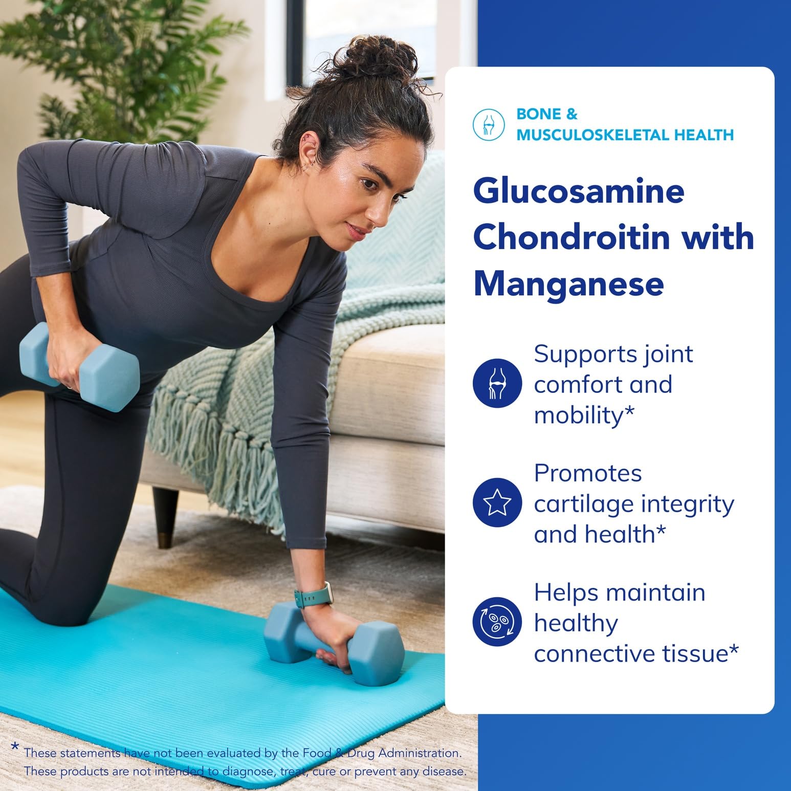 Pure Encapsulations Glucosamine-Chondroïtine manganèse - gelules faciles à avaler pour mobilité quotidienne.