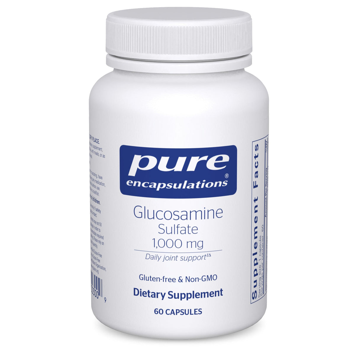 Pure Encapsulations Glucosamine sulfate 1000 mg, bouteille pratique et soutien articulaire