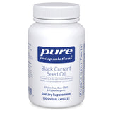 Pure Encapsulations huile cassis, bouteille et gélules molles soutenant le confort articulaire potentiel.