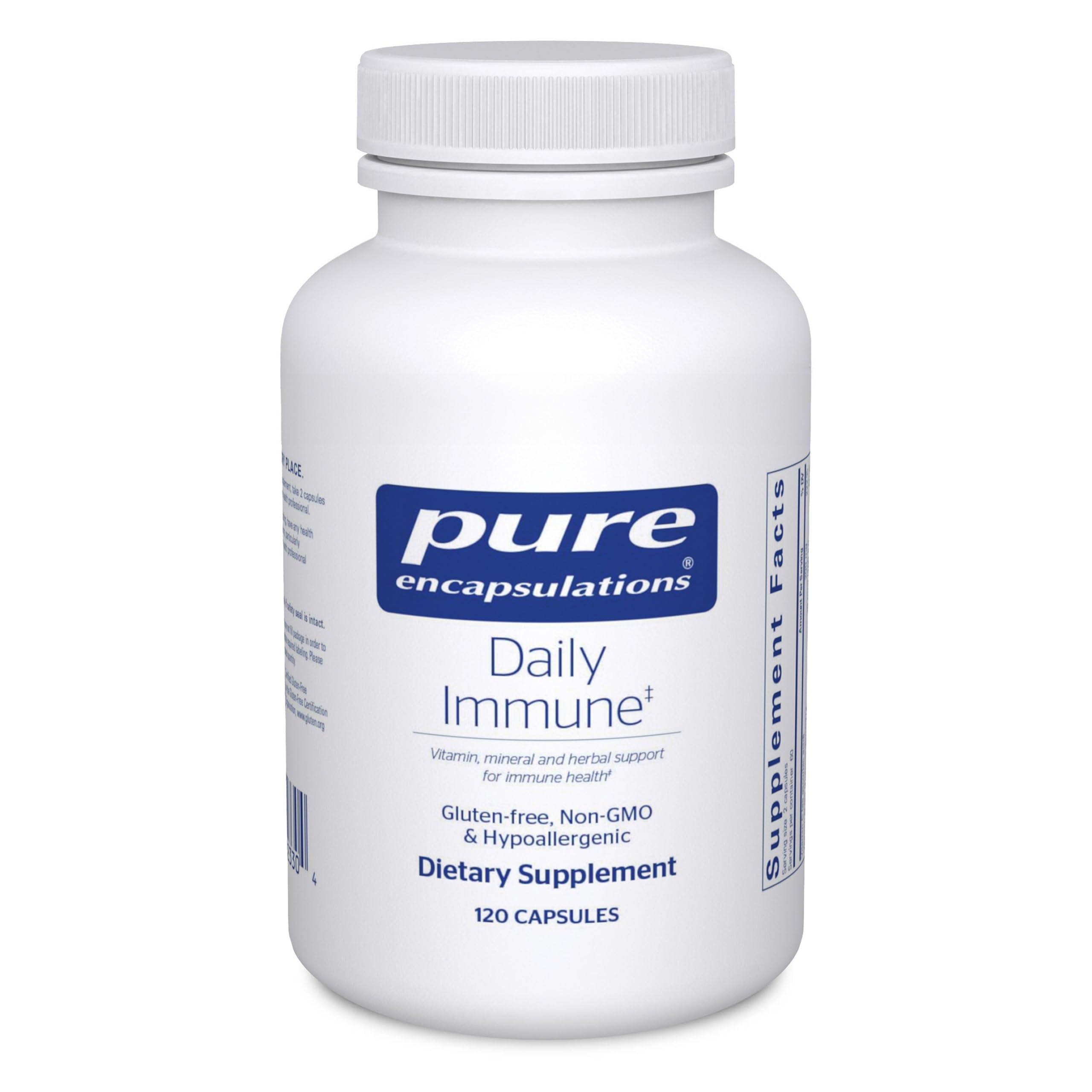 Pure Encapsulations Daily Immune - bouteille prête à l’emploi pour le soutien quotidien.