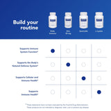 Ingrédients clés de Pure Encapsulations Daily Immune affichés en gros plan.