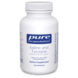 Pure Encapsulations Iode Tyrosine – bouteille, présentation claire pour usage quotidien potentiel.
