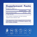 Pure Encapsulations Iode – Étiquette et emballage, transparence sur les ingrédients premium.