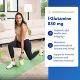 Pure Encapsulations L-Glutamine plan rapproché des capsules, prise facile.
