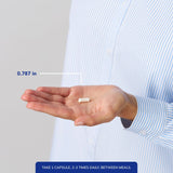 Pure Encapsulations L-Methionine, emballage arrière, fiche dosage claire.
