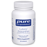 Pure Encapsulations Luteine Zeaxanthine – bouteille montrant les capsules soutenant la santé oculaire