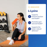 Pure Encapsulations L-Lysine, étiquette claire indiquant absence d OGMs et allergènes