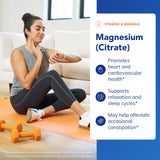 Pure Encapsulations Magnésium Citrate capsules versées – facilité d'intégration dans votre routine du soir.