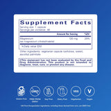 Étiquette lisible sur Pure Encapsulations Magnésium citrate-malate – aide potentielle à la production d'énergie