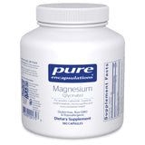 Pure Encapsulations Magnesium Glycinate — bouteille montrant le format pratique pour relaxation