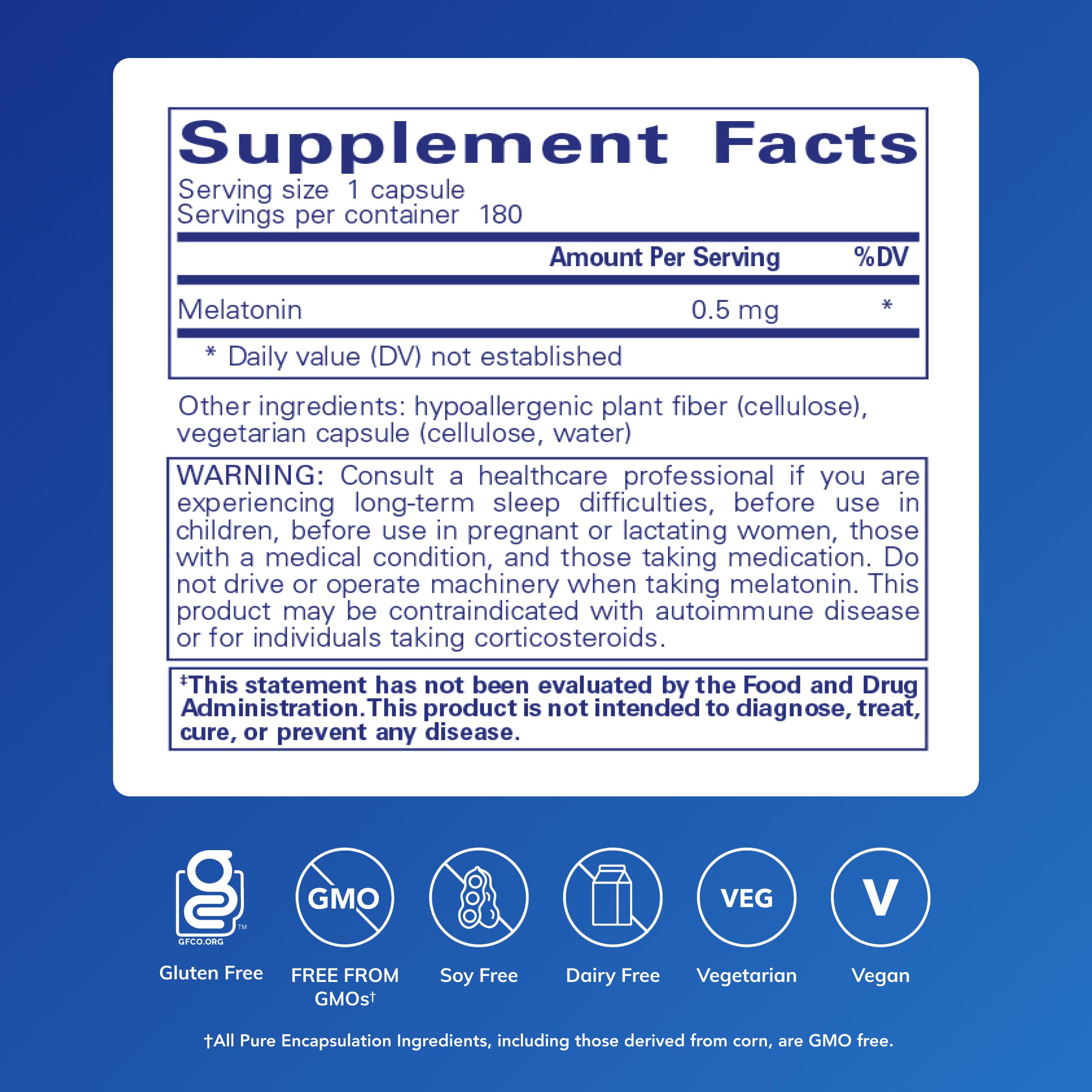 Capsules vegan mélatonine 0,5 mg – utilisation facile dans une routine nocturne.