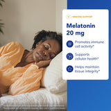 Pure Encapsulations Mélatonine 20 mg – capuchon sécurisé facilitant l’ouverture.
