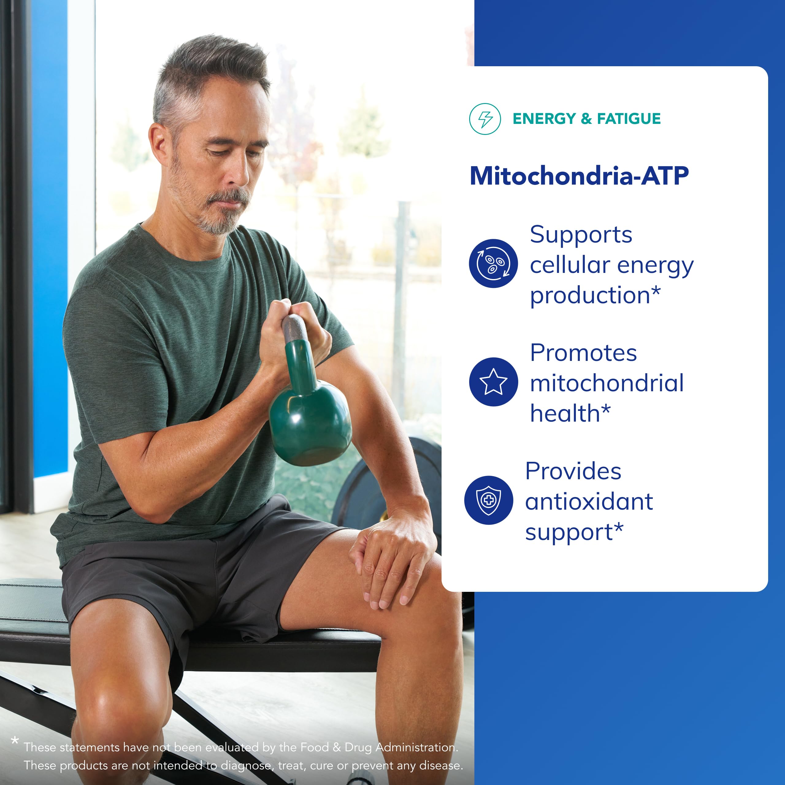 Pure Encapsulations Mitochondria-ATP – ingrédients clés visibles pour le métabolisme énergétique.