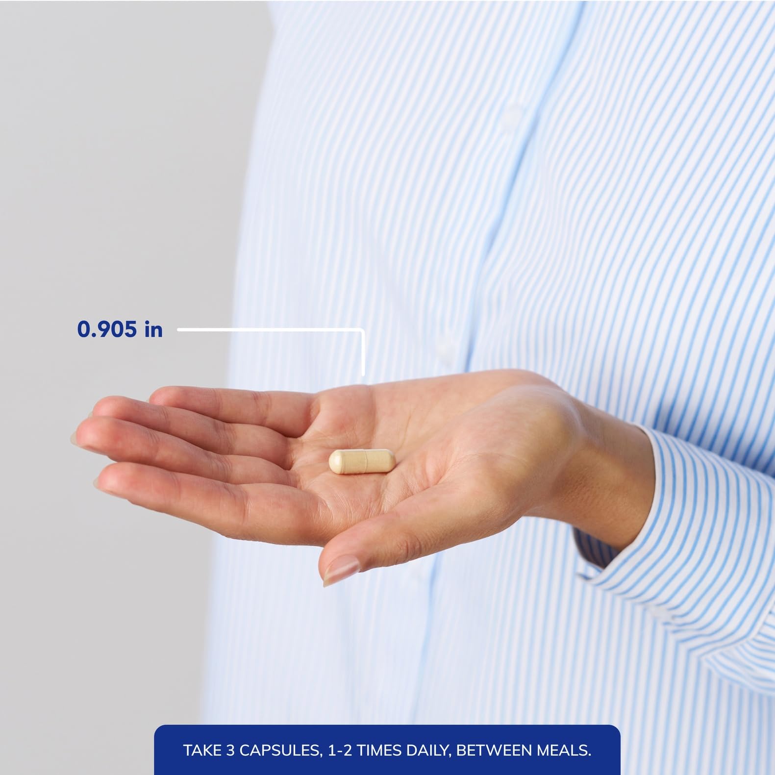 Ingrédients clés 5-HTP et gingembre, soutien digestif potentiel.
